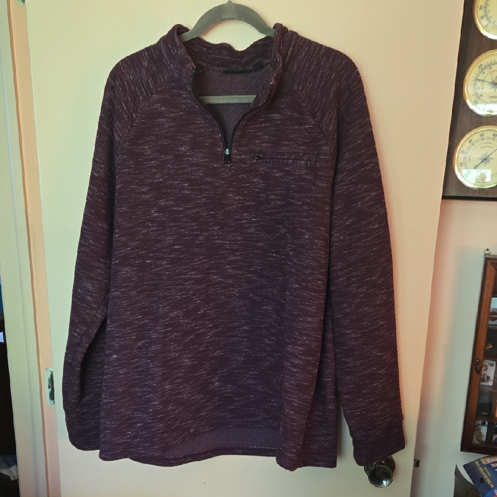 Marc Anthony Plum Quilted Pullover